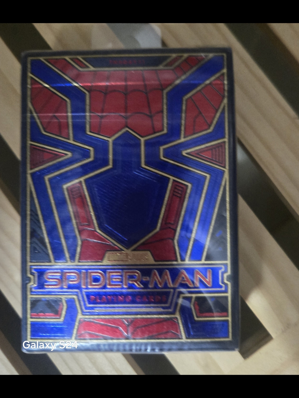 Spiderman Red Blue Gold Playing Cards